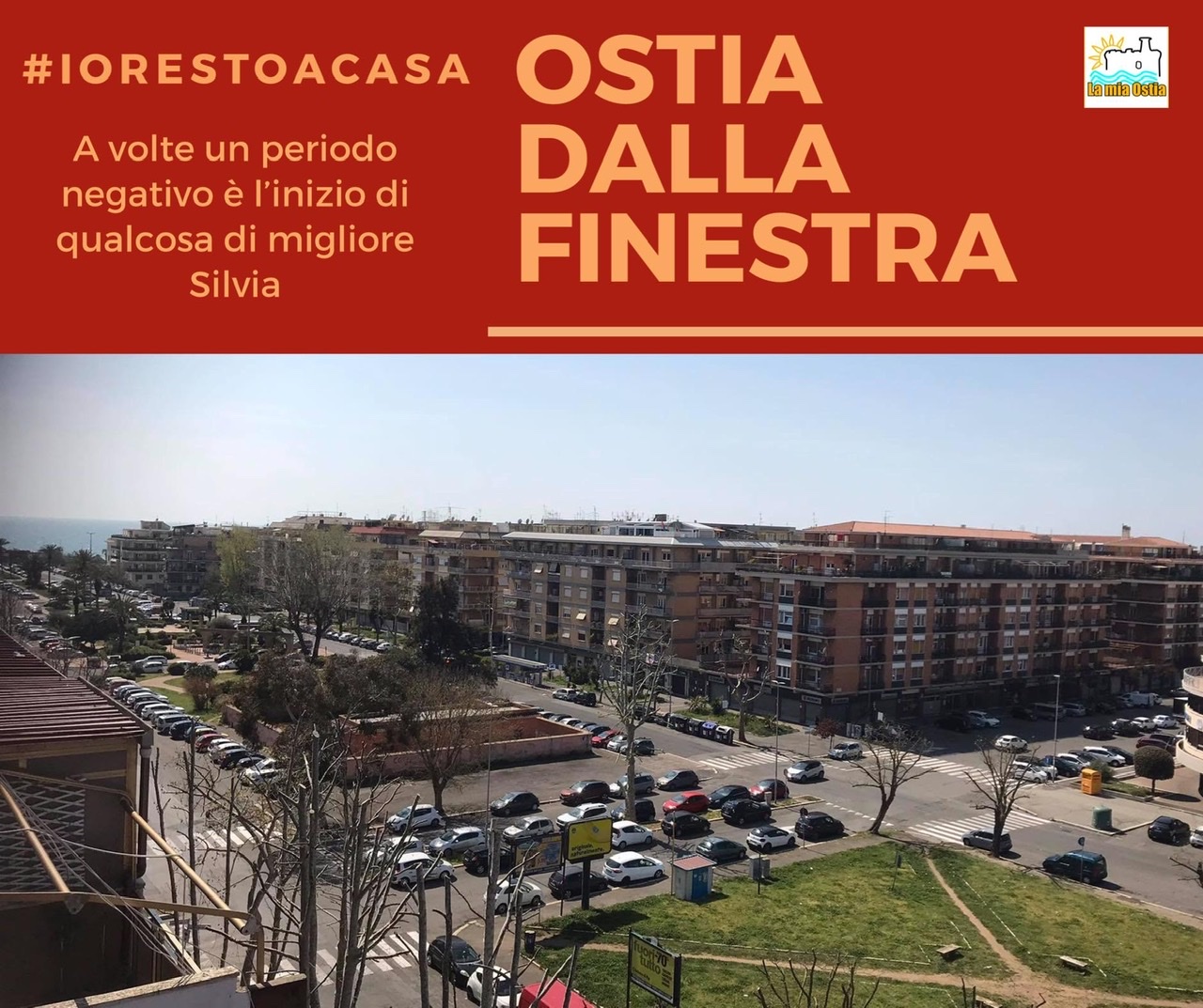 Ostia dalla finestra: mese di aprile